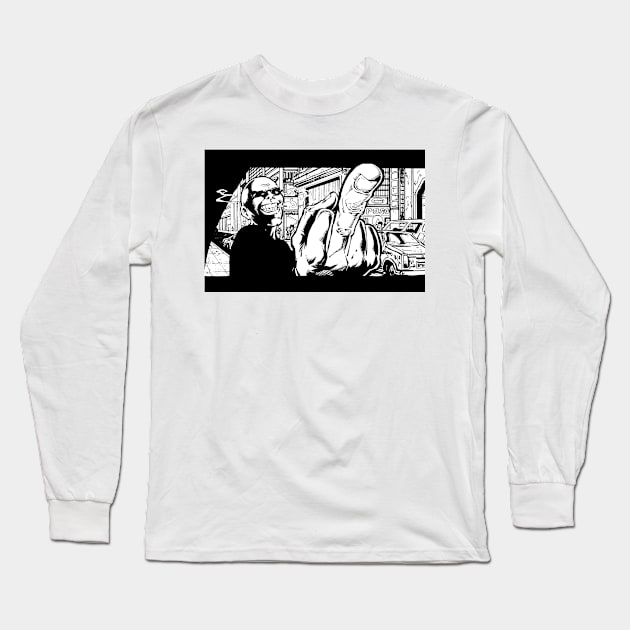 zeus apparel Spider Jerusalem Comics Character Long Sleeve T-Shirt by Zacharys Harris